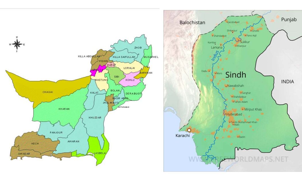 سندھیوں اور بلوچوں کے درمیان کوئی جغرافیائی تقسیم نہیں ہے