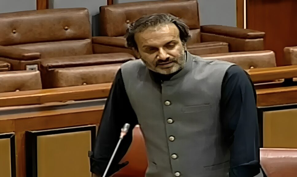 عون عباس بپی کی سینیٹ میں جذباتی تقریر، واک آؤٹ کرکے واپس جیل چلے گئے
