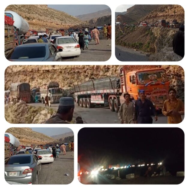 پیر پنجہ کے مقام پر دس گھنٹے ٹریفک جام،مرد خواتین اور بچے بزرگوں کو گرمی میں پریشان