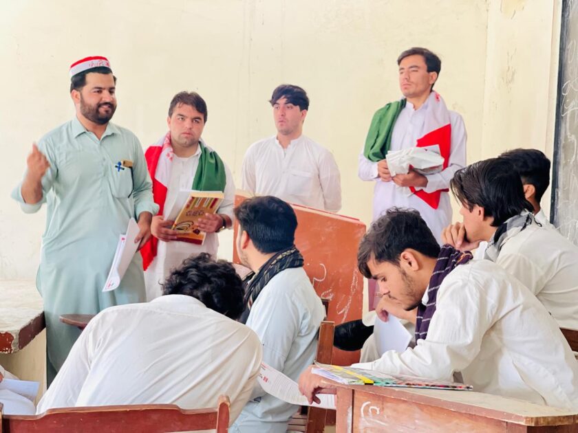 پشتونخوا اسٹوڈنٹس آرگنائزیشن چمن – طلبہ رابطہ مہم