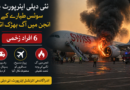 نئی دہلی ایئرپورٹ پر سوئس طیارے کے انجن میں آگ بھڑک اٹھی، 6 افراد زخمی