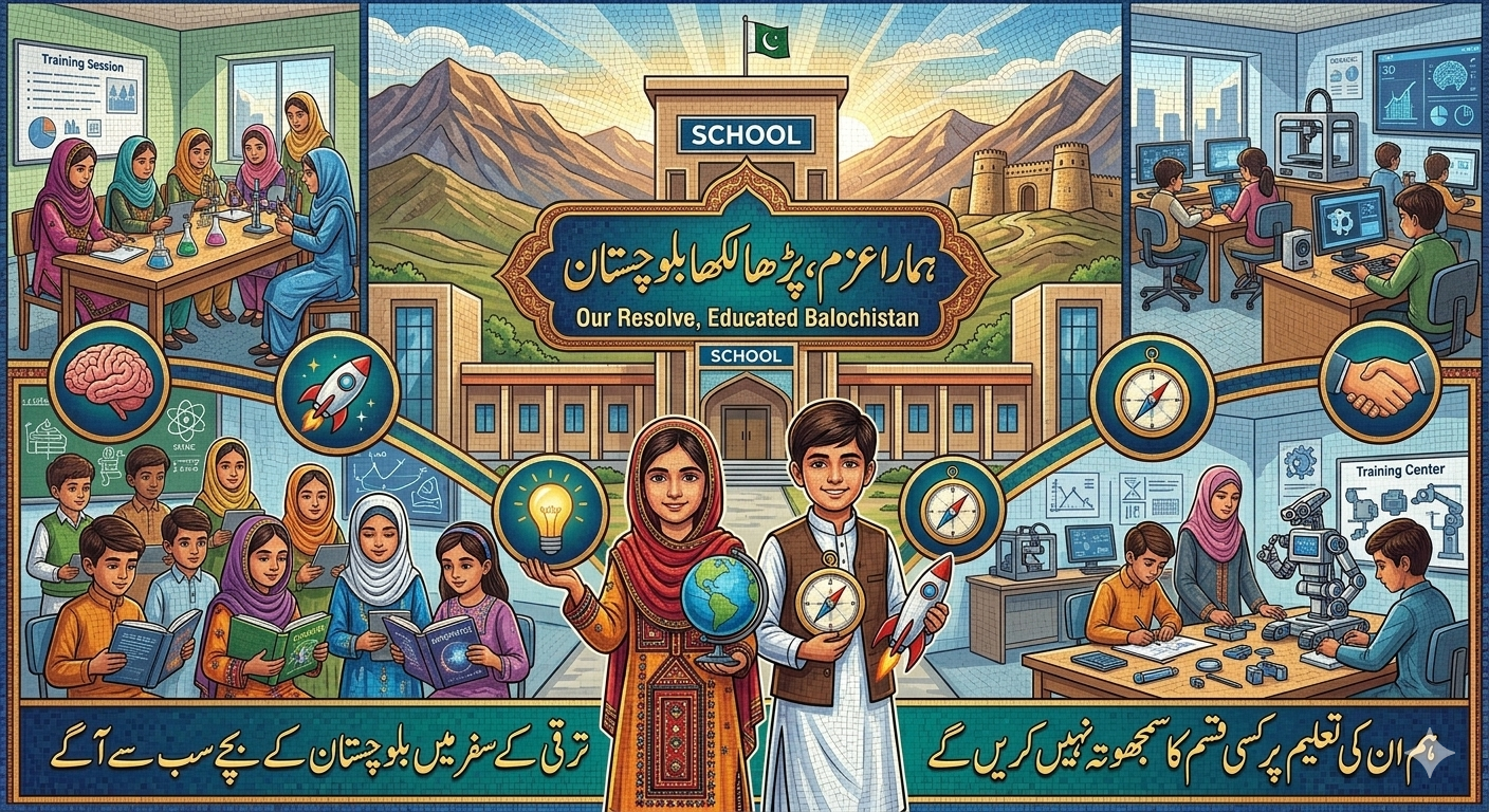 تخلیقی اور باہمت اقدامات بلوچستان کے روشن اور تعلیم یافتہ مستقبل کی ضمانت ہیں، سرفراز بگٹی