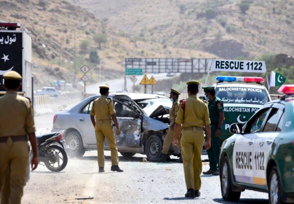 کوئٹہ ائیرپورٹ روڈ پر کار اور موٹرسائیکل میں خوفناک تصادم،3 افراد جاں بحق، متعدد زخمی