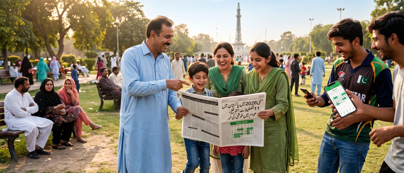 مئی 2026 میں پاکستانیوں کو 11 چھٹیاں ملنے کا امکان ،عوام میں خوشی کی لہر دوڑ گئی