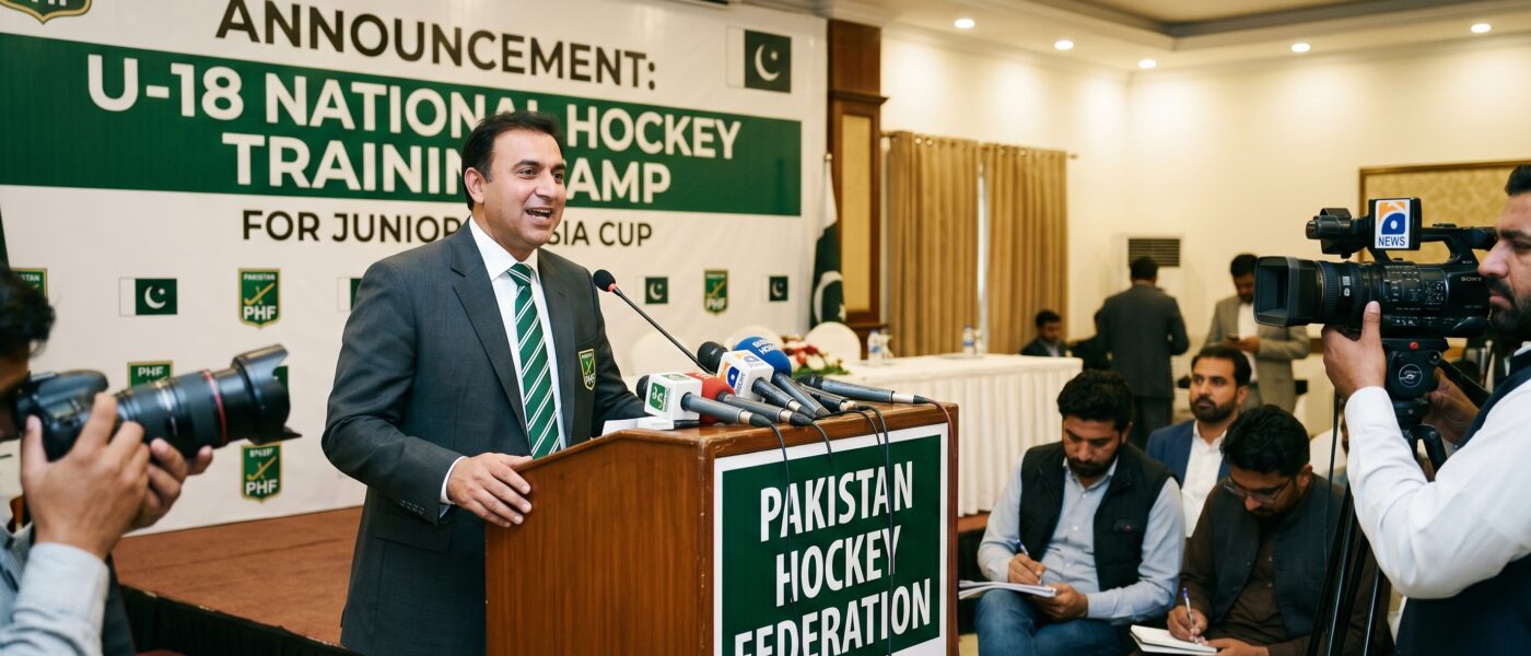 پاکستان ہاکی فیڈریشن نے جونیئر ایشیا کپ کی تیاریوں کے لیے انڈر 18 قومی ہاکی تربیتی کیمپ کا اعلان کر دیا
