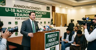 پاکستان ہاکی فیڈریشن نے جونیئر ایشیا کپ کی تیاریوں کے لیے انڈر 18 قومی ہاکی تربیتی کیمپ کا اعلان کر دیا
