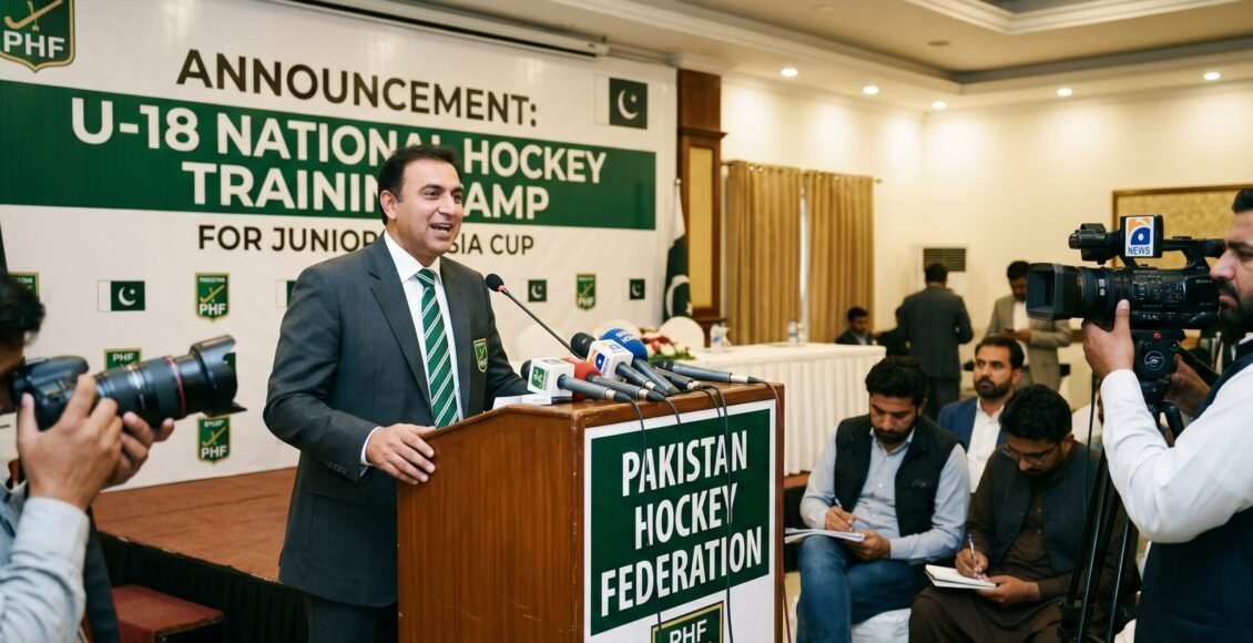 پاکستان ہاکی فیڈریشن نے جونیئر ایشیا کپ کی تیاریوں کے لیے انڈر 18 قومی ہاکی تربیتی کیمپ کا اعلان کر دیا