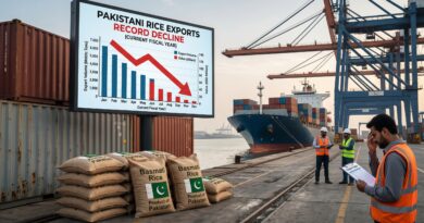 پاکستانی چاول کی برآمدات میں جاری مالی سال کے دوران کمی ریکارڈکی گئی