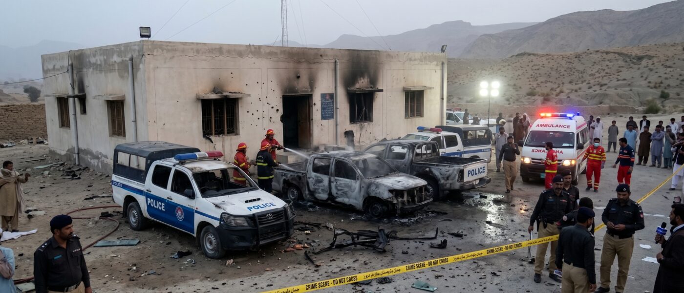 ڈھاڈر میں پولیس تھانے پر مسلح افراد کی فائرنگ اور دستی بم سے حملہ میں ایک اہلکار شہید جبکہ چار زخمی ہوگئے