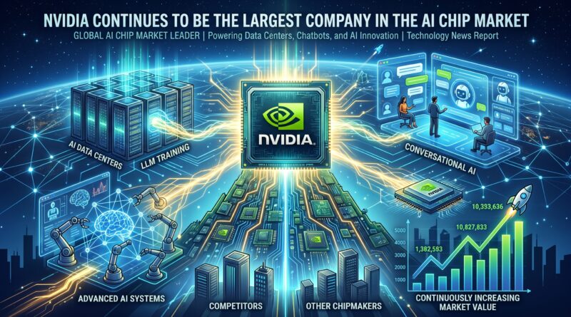 NVIDIA بدستور AI چپ مارکیٹ کی سب سے بڑی کمپنی قرار
