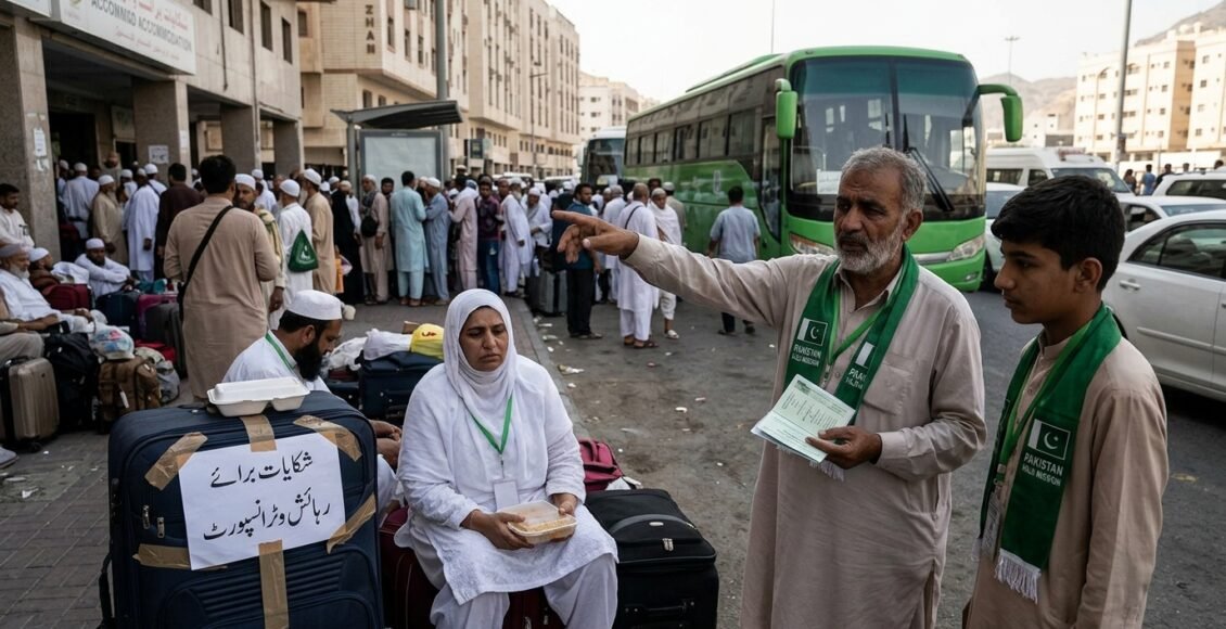 پاکستانی حجاج کی شکایات؛ رہائش، ٹرانسپورٹ اور کھانے کے انتظامات پر اعتراضات