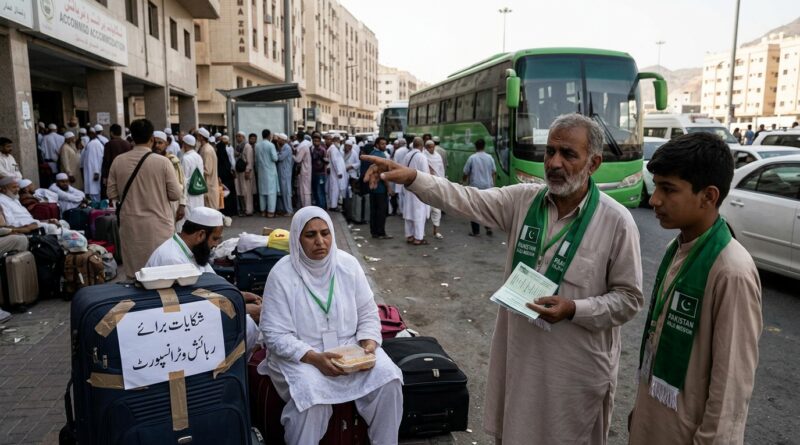 پاکستانی حجاج کی شکایات؛ رہائش، ٹرانسپورٹ اور کھانے کے انتظامات پر اعتراضات