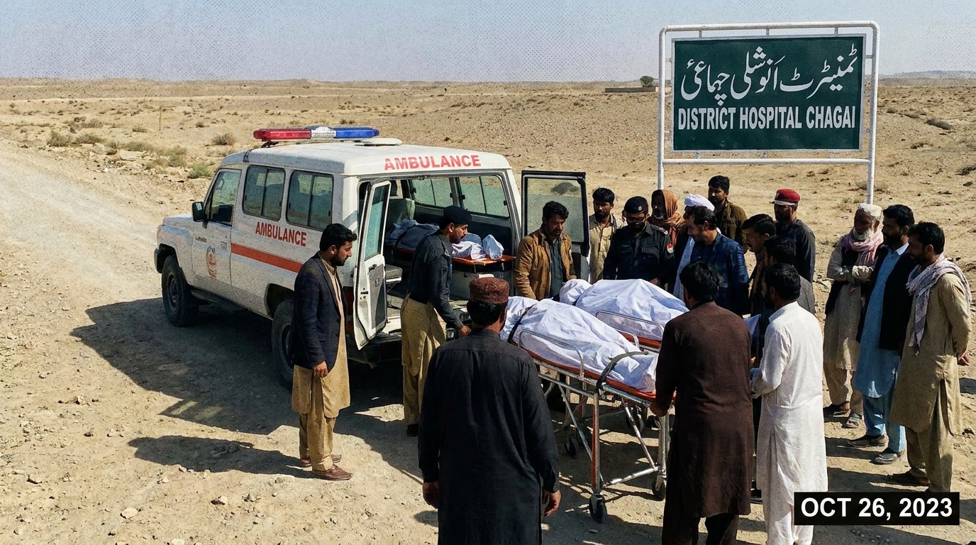ضلع چاغی کے علاقے سیاہ جنگ سے تین نامعلوم افراد کی انتہائی مسخ شدہ لاشیں برآمد، ہسپتال منتقل