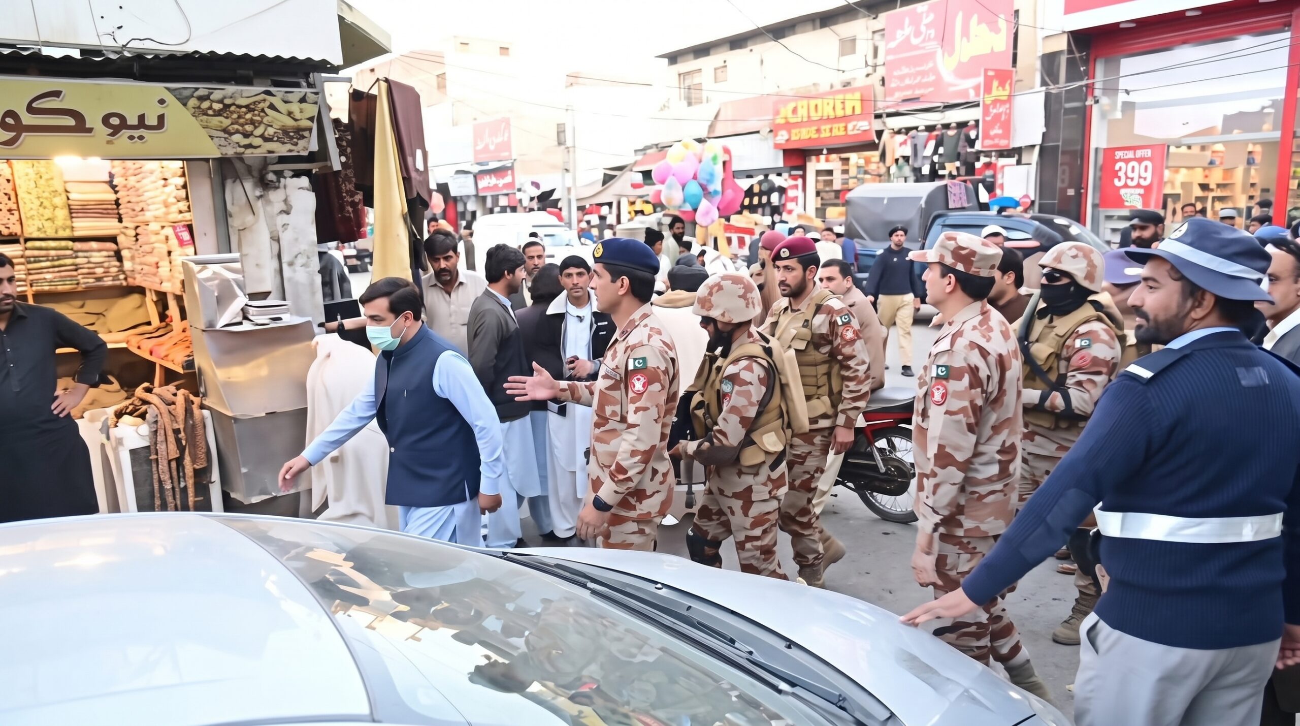 آئی جی ایف سی بلوچستان (نارتھ)میجر جنرل محمد عاطف مجتبی کا کوئٹہ شہر کا تفصیلی دورہ، سیکیورٹی انتظامات کا جائزہ