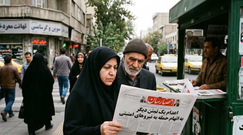 ایران؛ سیکیورٹی فورسز پر حملہ کرنے کے الزام میں ایک اور شخص کو پھانسی