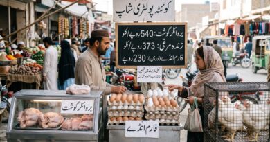 برائلر گوشت ، فارمی انڈوں کے نرخ مستحکم
