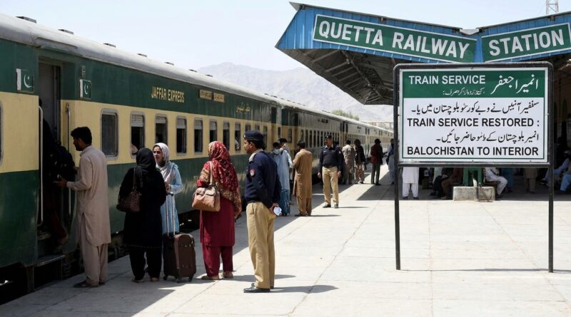 بلوچستان سے اندرون ملک کیلئے ٹرین سروس بحال