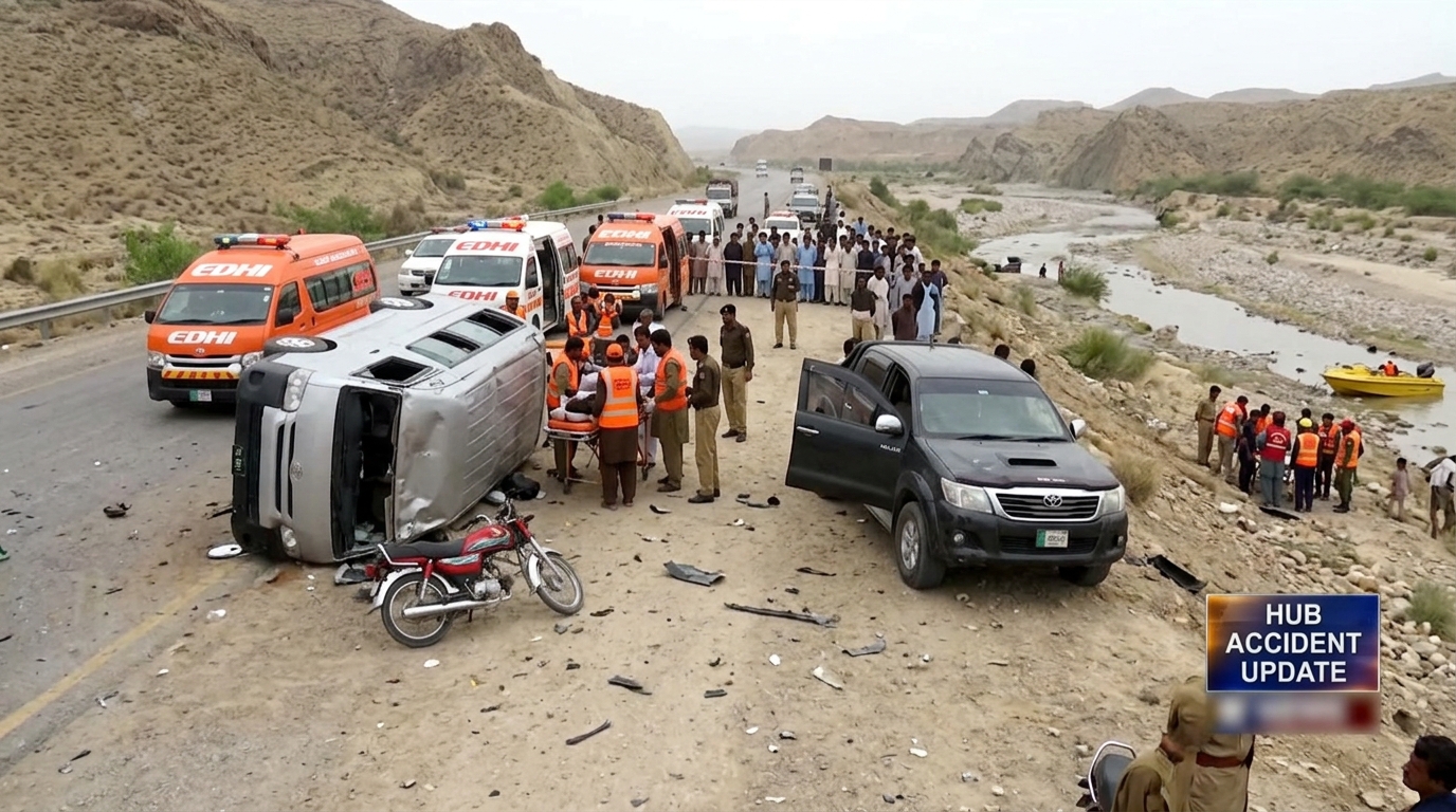 حب اور گردونواح میں ٹریفک حادثات اور ڈوبنے کے واقعات، 7افراد جاں بحق، 11 زخمی
