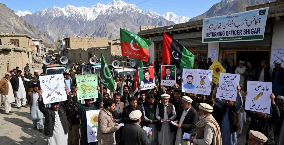 حلقہ جی بی اے12شگر میں انتخابی دنگل سج گیا ،10امیدوار مدمقابل