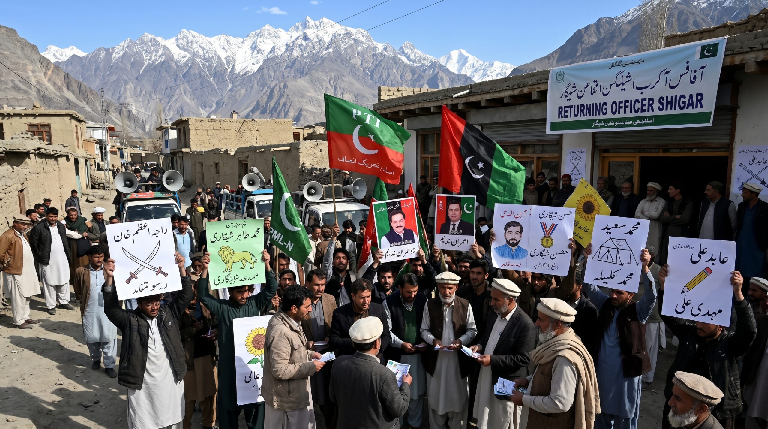 حلقہ جی بی اے12شگر میں انتخابی دنگل سج گیا ،10امیدوار مدمقابل