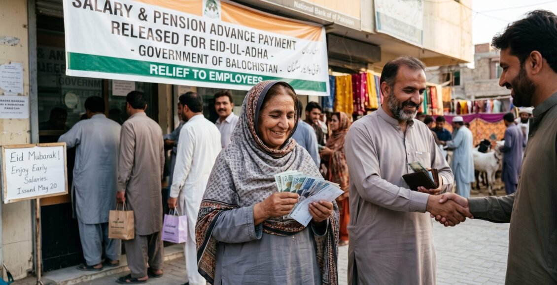 حکومت بلوچستان کا عیدالاضحی سے قبل سرکاری ملازمین کیلئے بڑا ریلیف