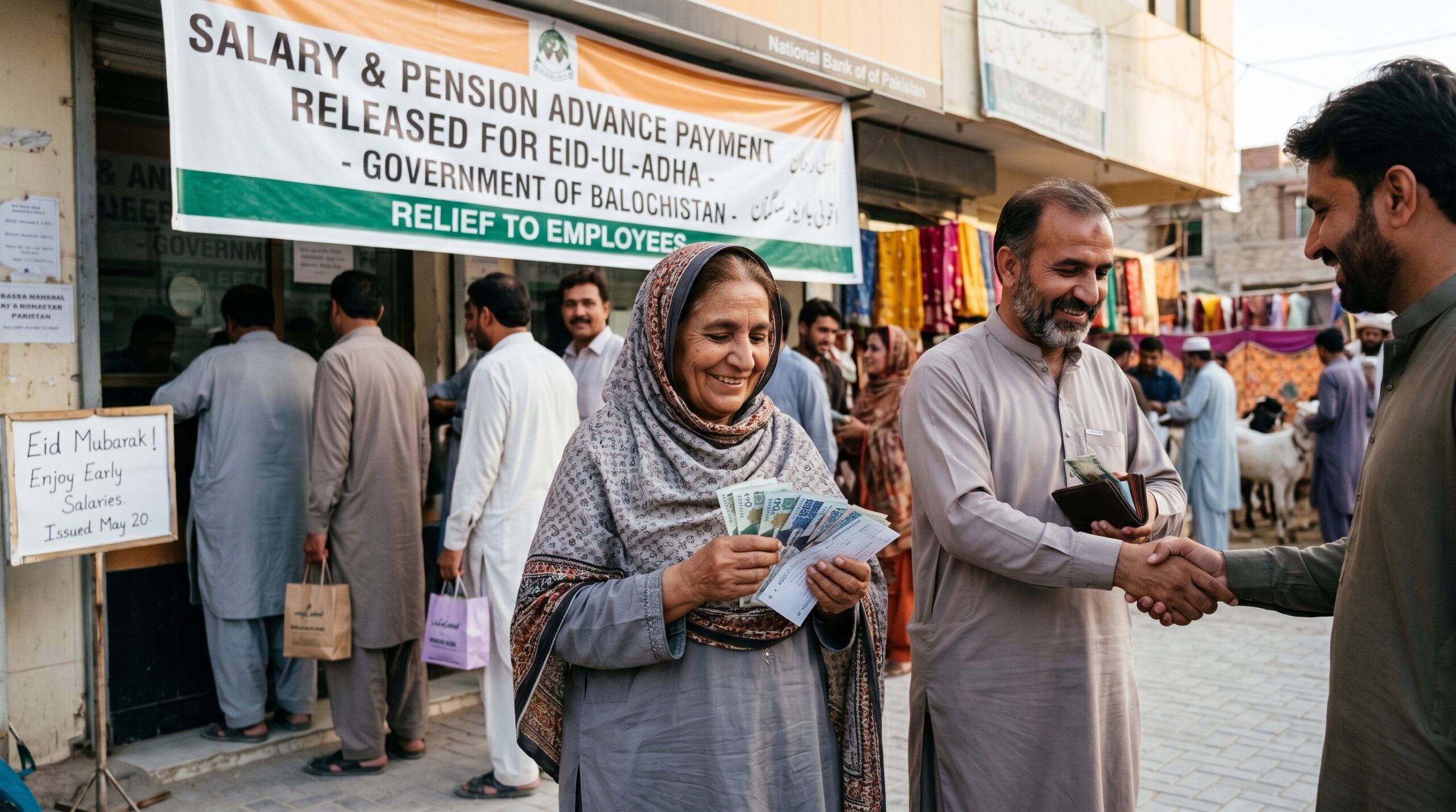 حکومت بلوچستان کا عیدالاضحی سے قبل سرکاری ملازمین کیلئے بڑا ریلیف