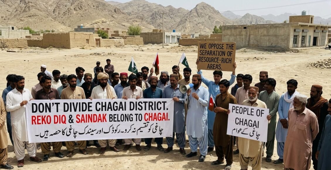 ریکوڈک اور سیندک کو ضلع چاغی سے الگ کرنا عوامی حق پر ضرب ہے، چاغی کو تقسیم کرنے کے بجائے دو حلقوں میں تقسیم کیا جائے: اہلیانِ چاغی