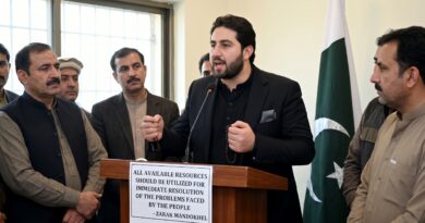عوام کو درپیش مشکلات کے فوری حل کے لیے تمام دستیاب وسائل بروئے کار لائے جائیں' زرک مندوخیل
