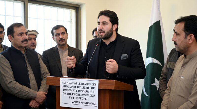 عوام کو درپیش مشکلات کے فوری حل کے لیے تمام دستیاب وسائل بروئے کار لائے جائیں' زرک مندوخیل