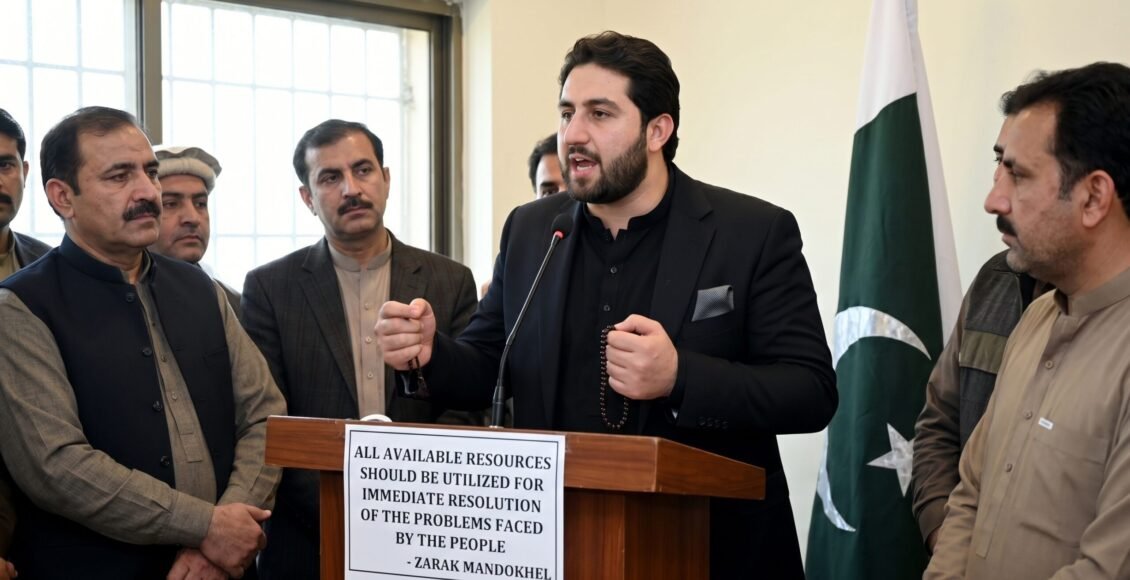 عوام کو درپیش مشکلات کے فوری حل کے لیے تمام دستیاب وسائل بروئے کار لائے جائیں' زرک مندوخیل