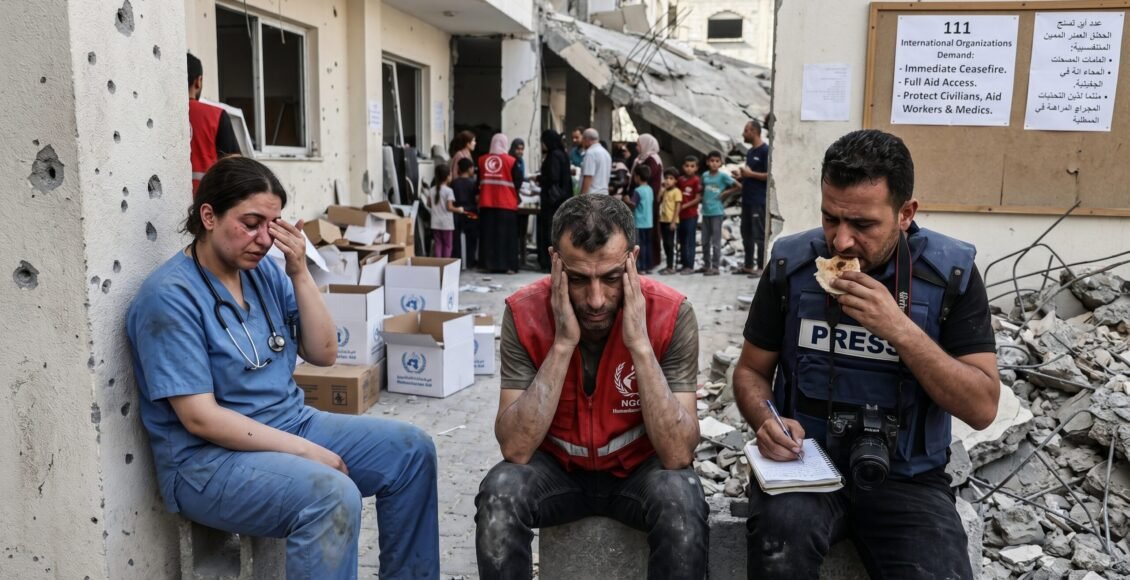 غزہ میں امدادی کارکنوں، ڈاکٹروں اور صحافیوں کو بھوک کا سامنا، 111 تنظیموں کا اسرائیل پر دباؤ