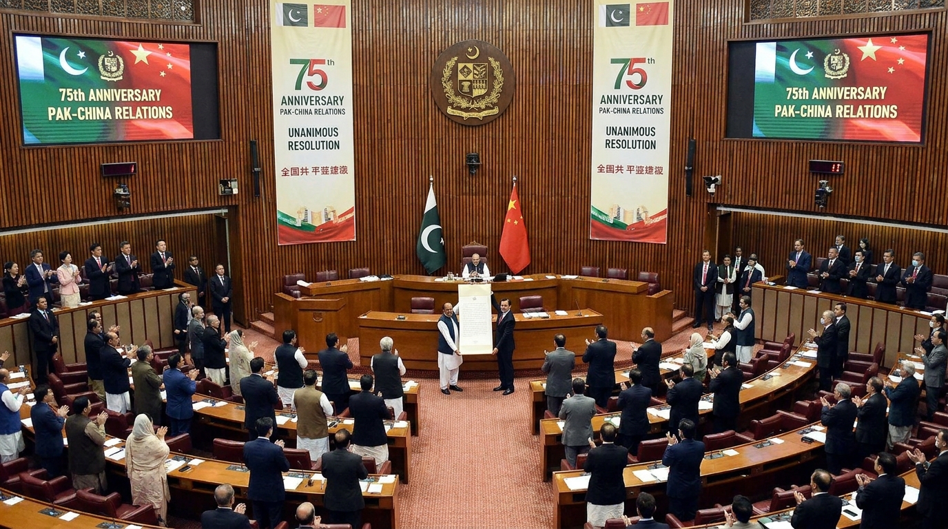 قومی اسمبلی،پاک چین تعلقات کے 75 سال مکمل ہونے پر متفقہ قرارداد منظور