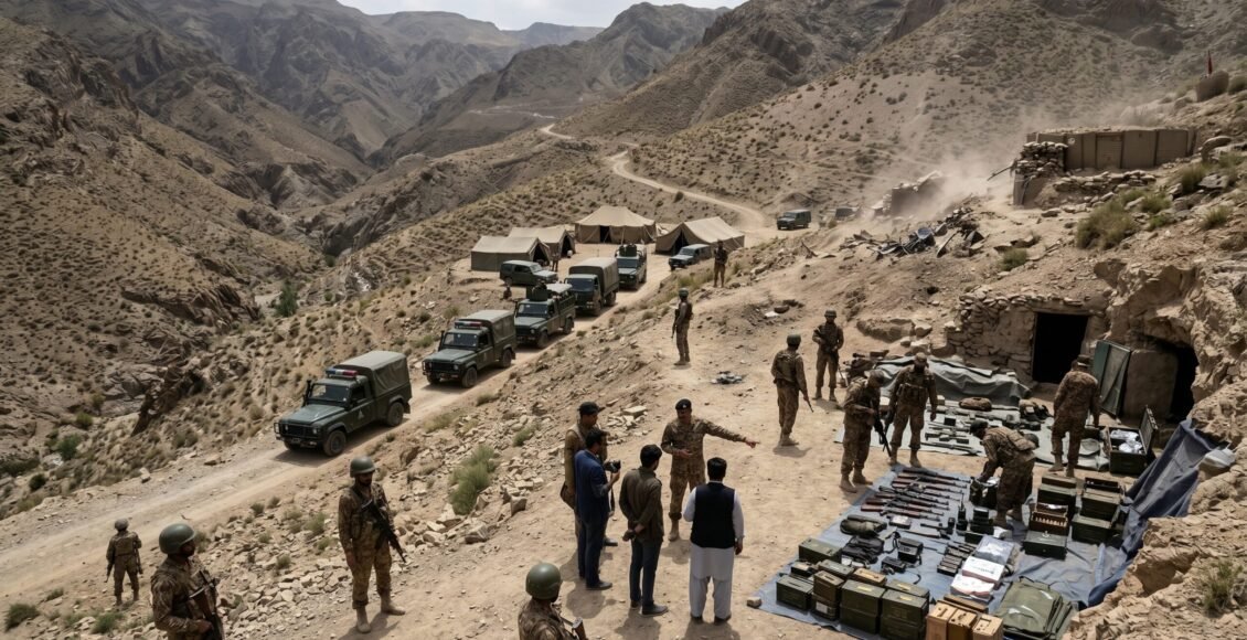 منگلہ زرغون غر میں 13 مئی سے جاری انٹیلی جنس بیسڈ آپریشن میں فتنہ الہندوستان کے 35 سے زائد خوارج ہلاک