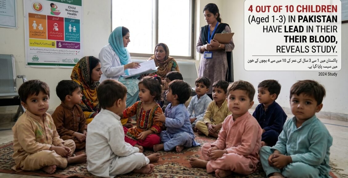 پاکستان میں1سے 3سال کے 10میں سے 4بچوں کے خون میں سیسے کی موجودگی کا انکشاف