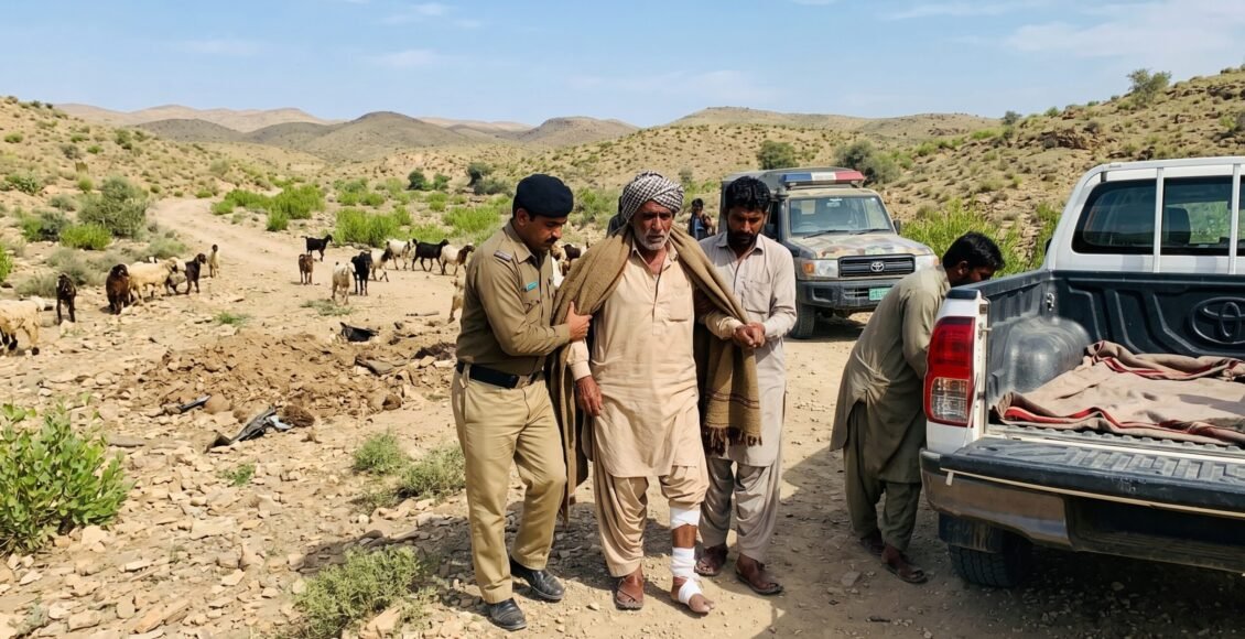 ڈیرہ بگٹی پیرکوہ کے علاقے لعلی ڈل ایریا میں بارودی سرنگ کے دھماکے کے نتیجے میں ایک چراوہاا شدید زخمی ہو گیا