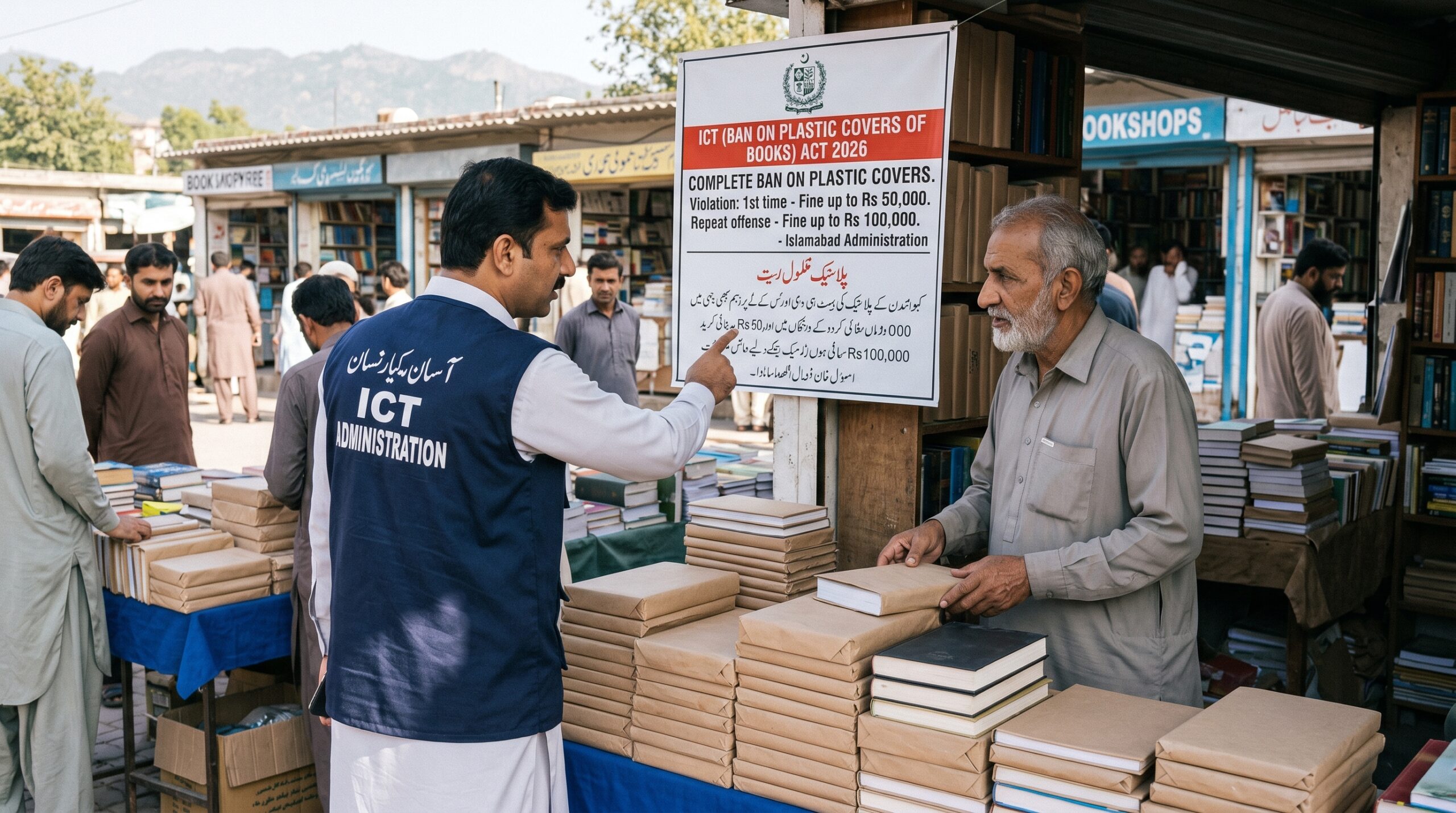 کتابوں پر پلاسٹک کور چڑھانے پر مکمل پابندی عائد، خلاف ورزی پر بھاری جرمانے عائد کرنے کا فیصلہ