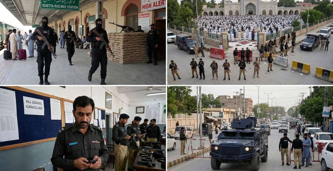 کوئٹہ دھماکے کے بعد کوئٹہ میں ہائی الرٹ، ریلوے اسٹیشنز اور حساس تنصیبات پر کمانڈوز تعینات کرنے کا فیصلہ