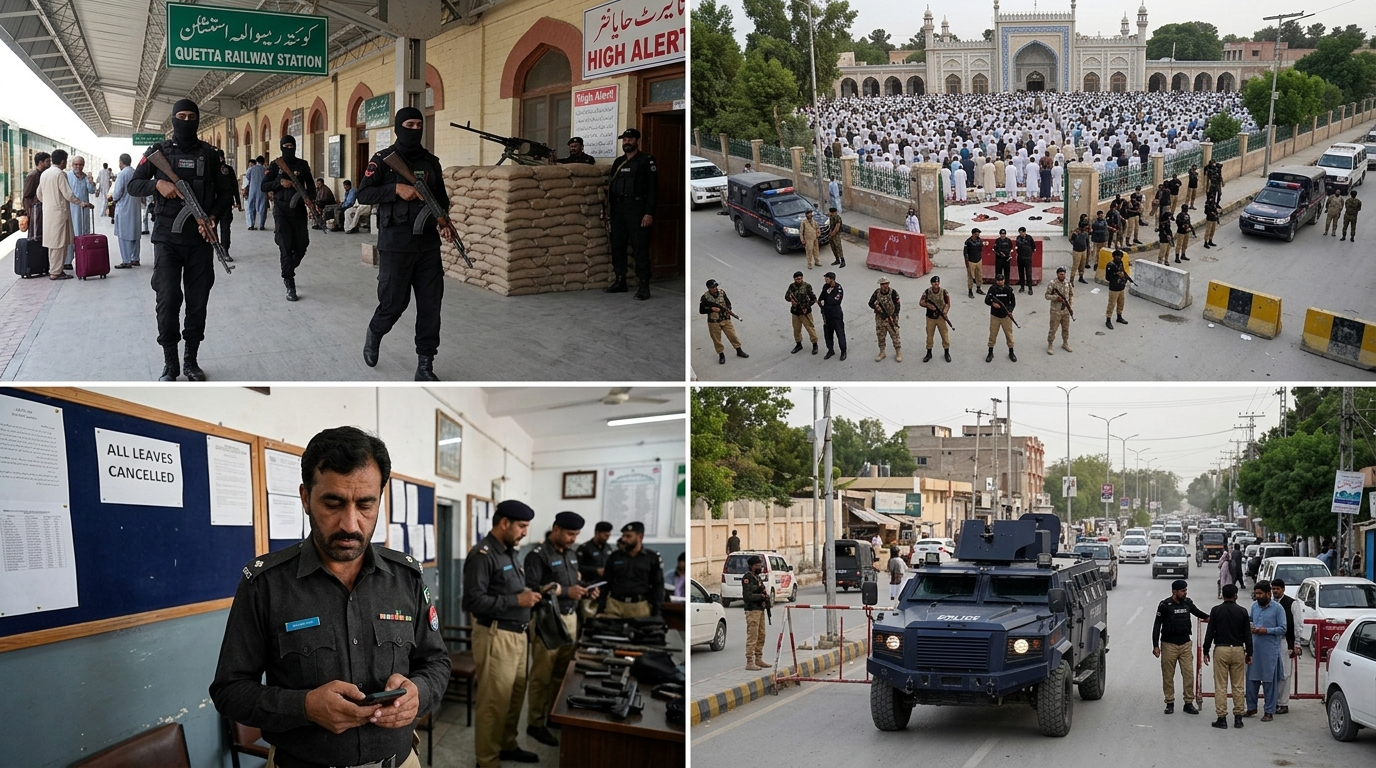 کوئٹہ دھماکے کے بعد کوئٹہ میں ہائی الرٹ، ریلوے اسٹیشنز اور حساس تنصیبات پر کمانڈوز تعینات کرنے کا فیصلہ