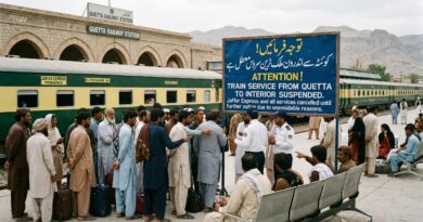 کوئٹہ سے اندورن ملک کیلئے ٹرین سروس معطل کردی گئی