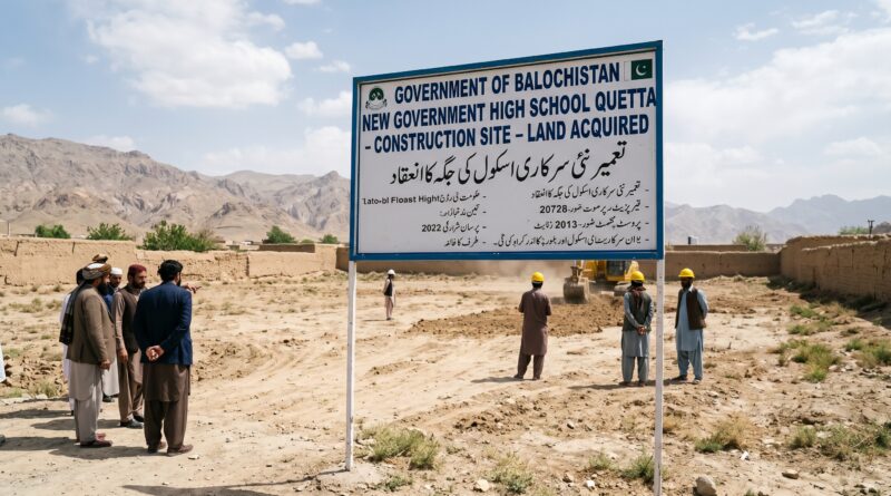 کوئٹہ میں سرکاری اسکول کی زمین واگزار، نئی عمارت کی تعمیر سے طلباء کو بڑی سہولت ملے گی