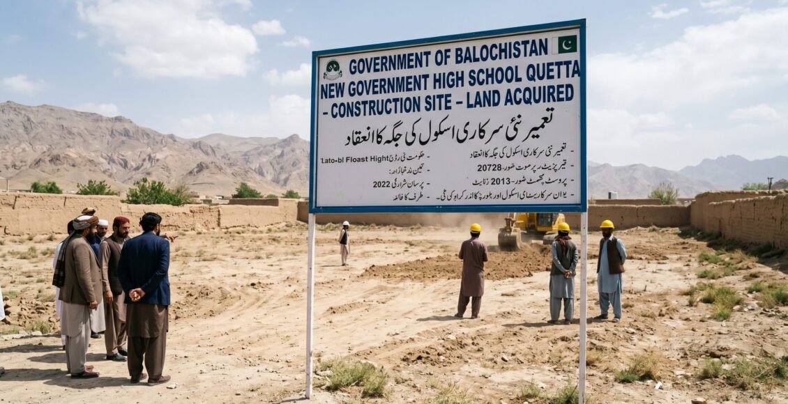 کوئٹہ میں سرکاری اسکول کی زمین واگزار، نئی عمارت کی تعمیر سے طلباء کو بڑی سہولت ملے گی