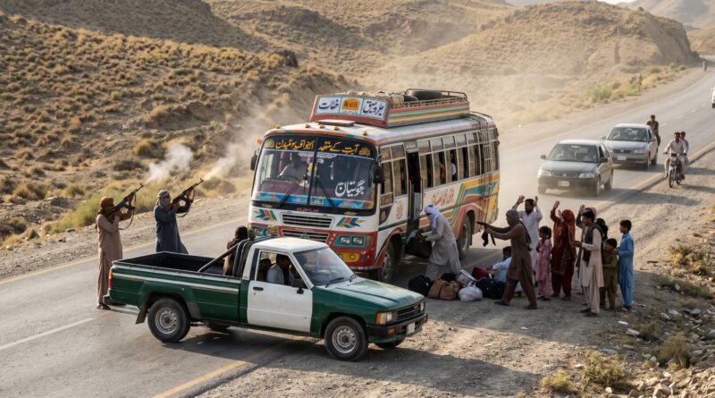 کچھی کے علاقے قومی شاہراہ پر مسلح ڈاکوؤں کی فائرنگ , مسافروں سے لوٹ مار