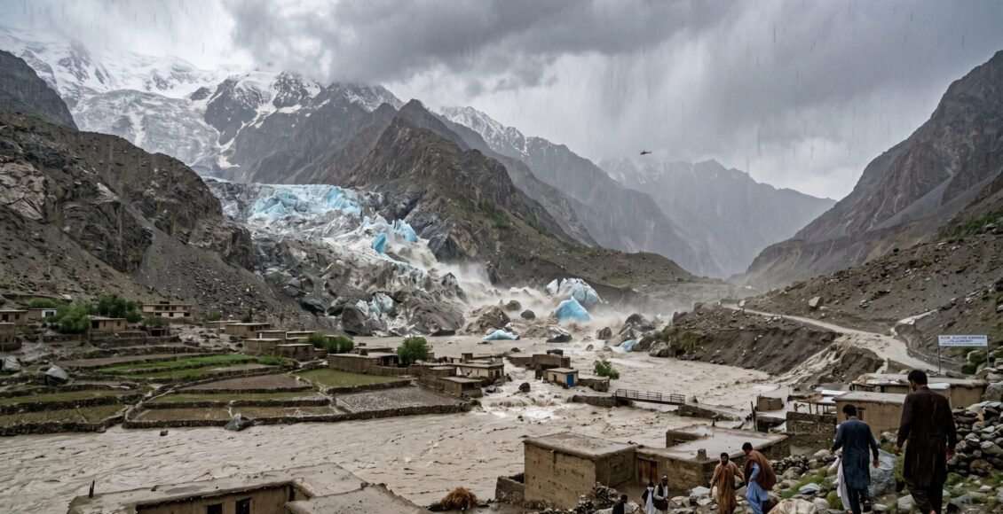 گلگت بلتستان اور پختونخوا میں گلیشیئر پھٹنے، شدید بارشوں اور سیلاب کا خطرہ، الرٹ جاری