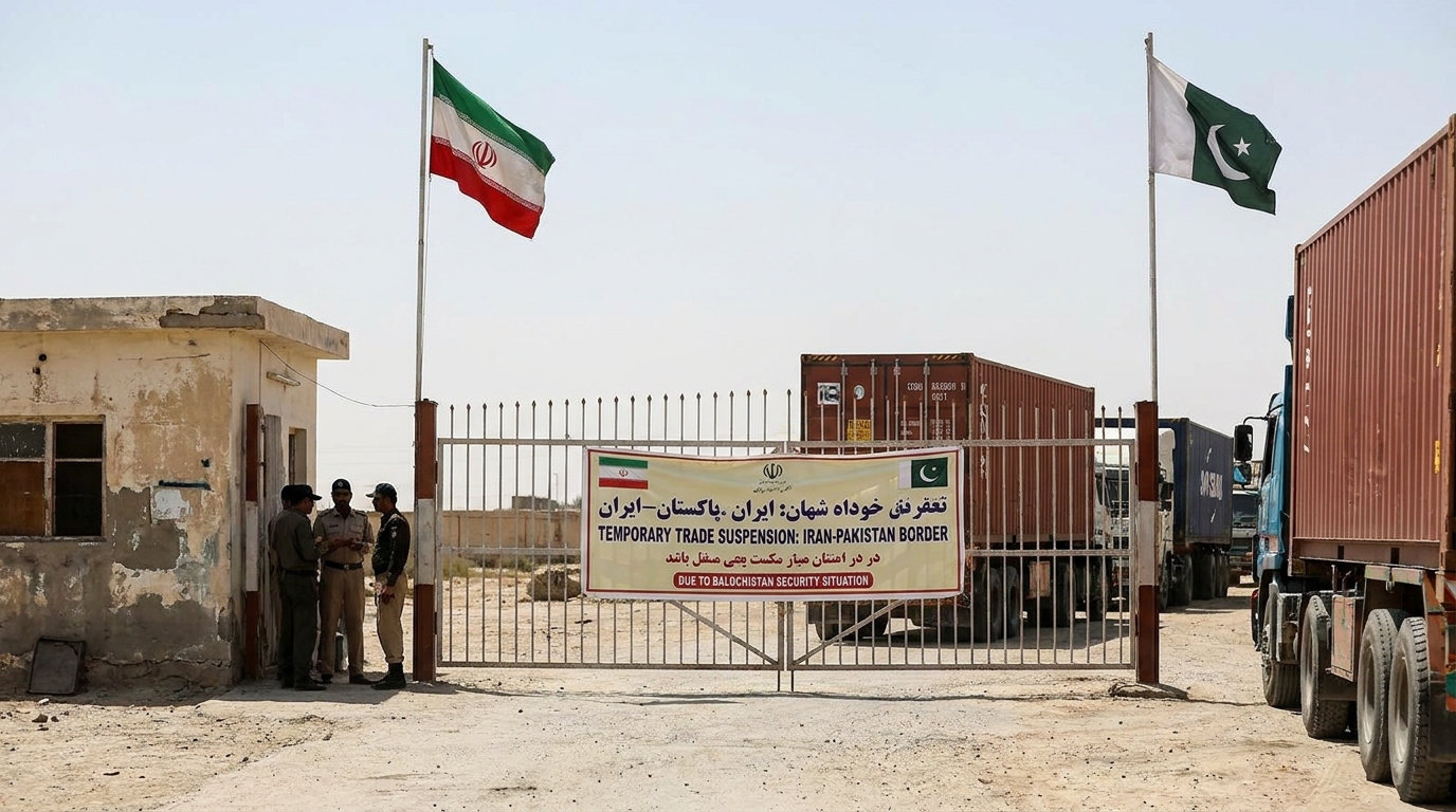 ایران کا بلوچستان کی صورتحال کے باعث پاکستان کے ساتھ تجارت عارضی طور پر معطل کرنے کا فیصلہ