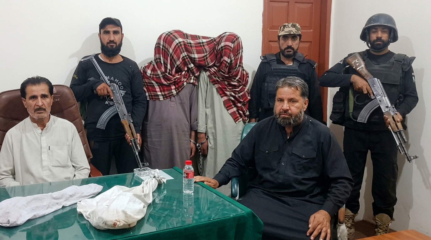 سوراب پولیس کی مؤثر کارروائی، خطرناک اسلحہ برآمد، دو افراد زیر حراست