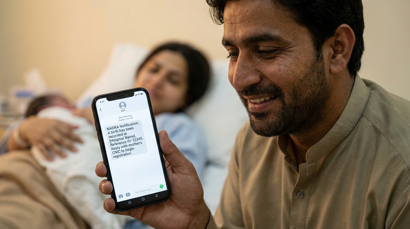 بچے کی پیدائش کے ساتھ ہی والدین کو پیغام، نادرا نے نیا برتھ نوٹیفکیشن ٹول متعارف کرا دیا