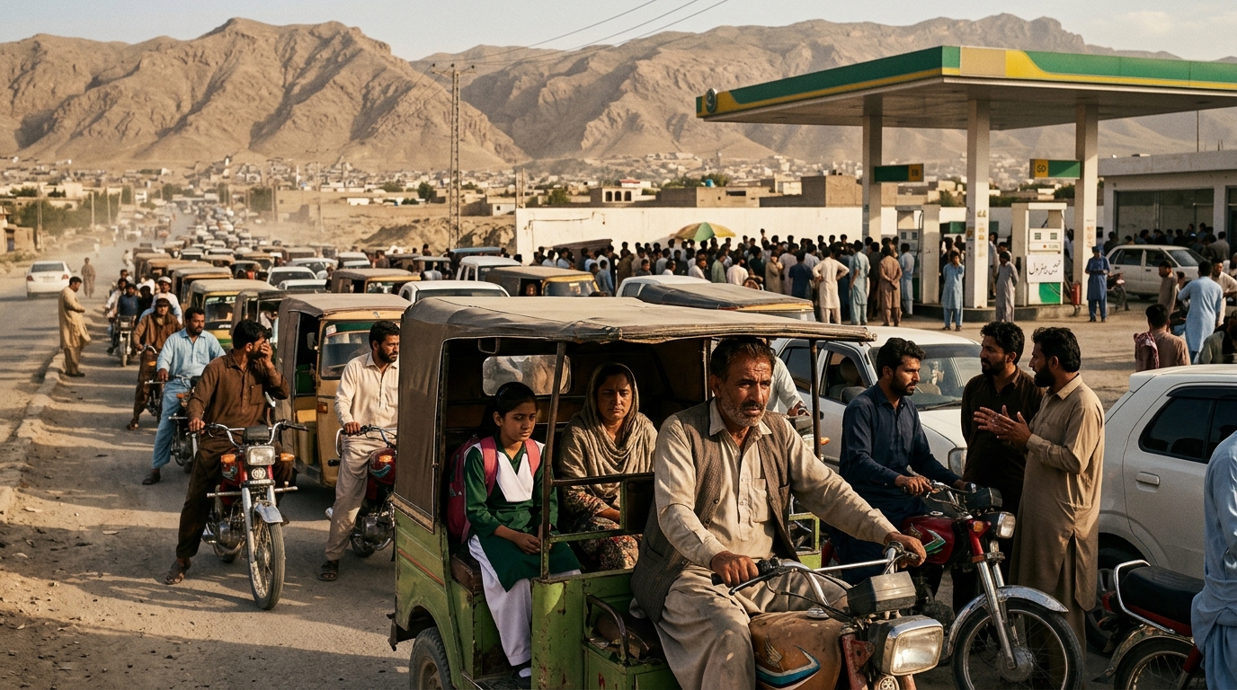 صوبائی دارالحکومت کوئٹہ سمیت بلوچستان بھر میں پیٹرول کا شدید بحران، نظامِ زندگی مفلوج