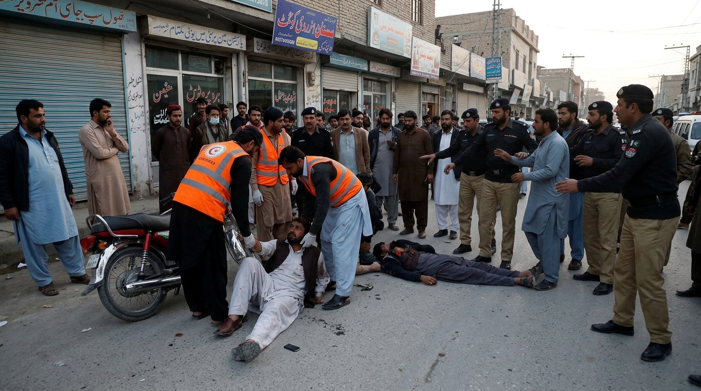 کوئٹہ کے غلزئی روڈ پر فائرنگ، پانچ افراد زخمی، مسلح ملزم پلازے کے اندر محصور