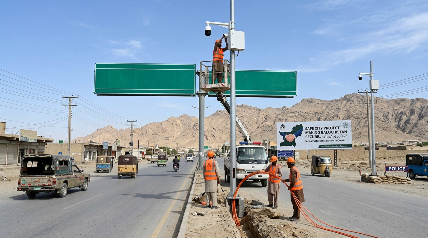 بلوچستان کے 9 شہروں میں سیف سٹی منصوبوں پر کام تیز، اسلام آباد کی طرز پر آن لائن نگرانی کا نظام قائم کیا جائے گا