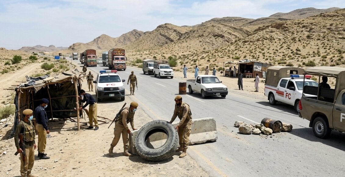 مستونگ نیشنل ہائی وے پر قائم غیر قانونی ناکوں کے خلاف سیکیورٹی فورسز کی کارروائی، متعدد رکاوٹیں ہٹا دی گئیں
